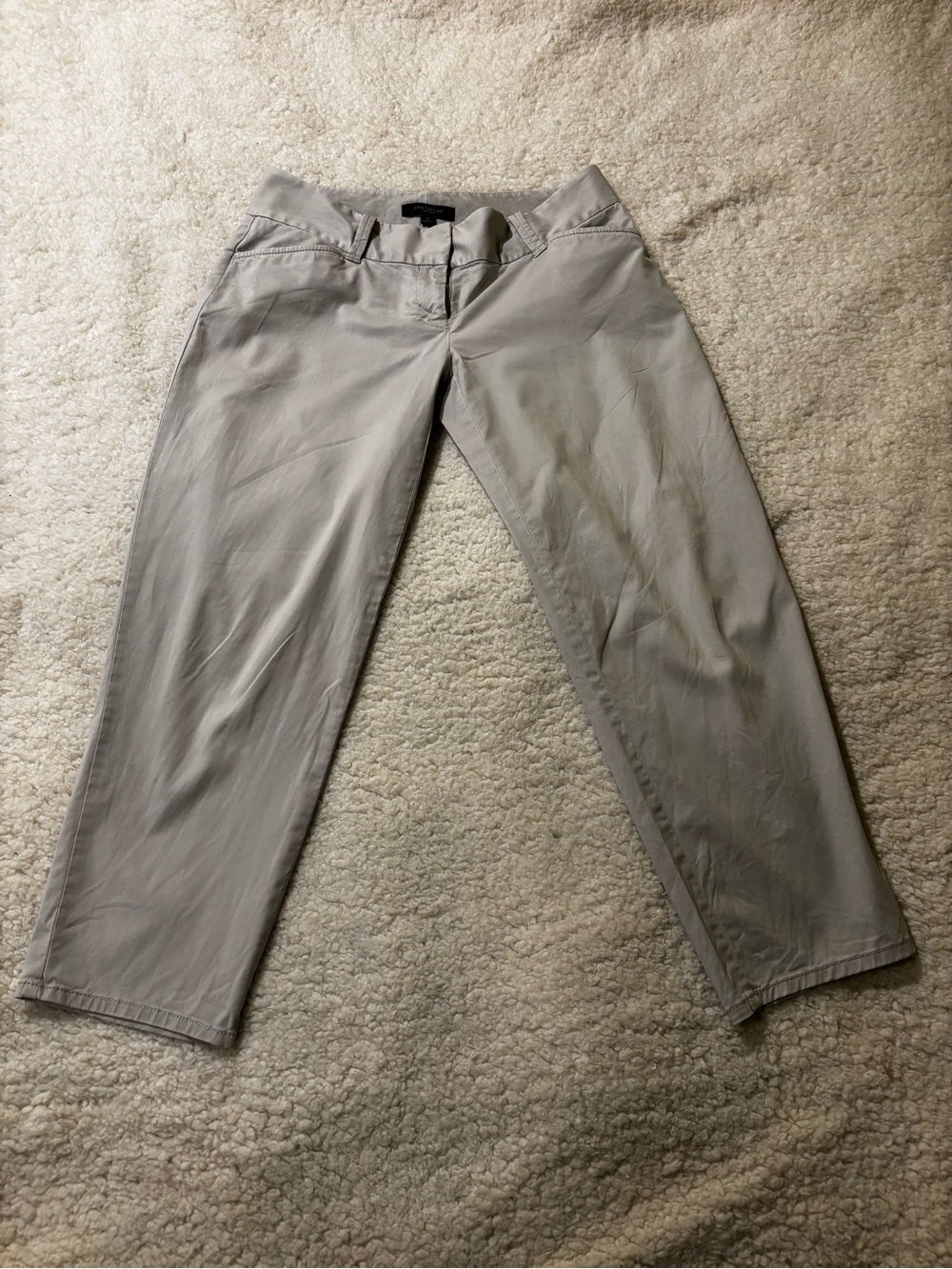 Women’s off white crop pants1446